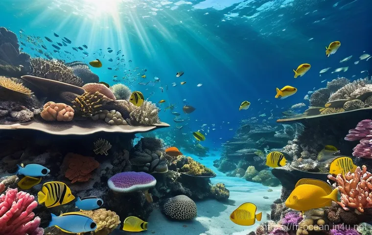 해양 생명공학 - **Prompt: Marine Biotechnology in Medicinal Discovery**
    A bright, clean, and futuristic laborato...