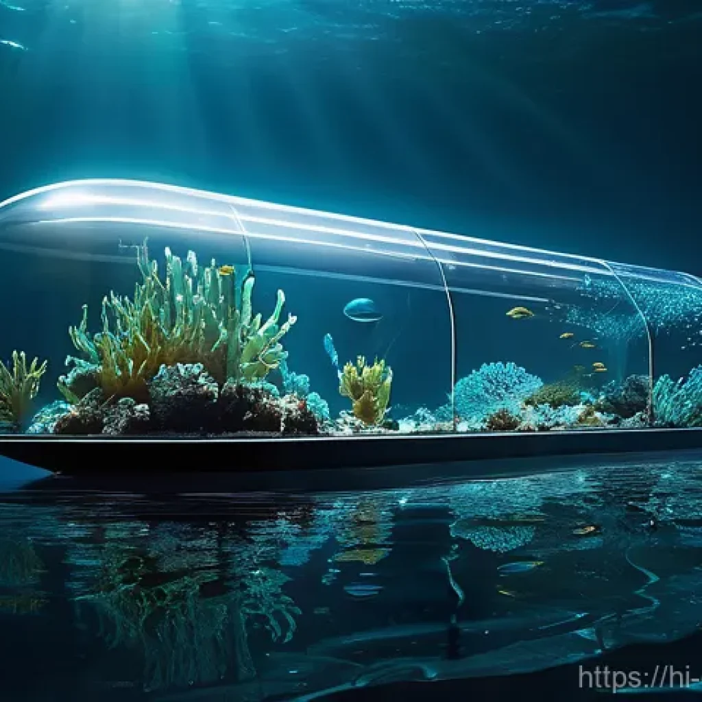 심해 광물 자원 - **"Future's Glimmering Harvest"**
A breathtaking, wide-angle shot of a futuristic deep-sea explo...