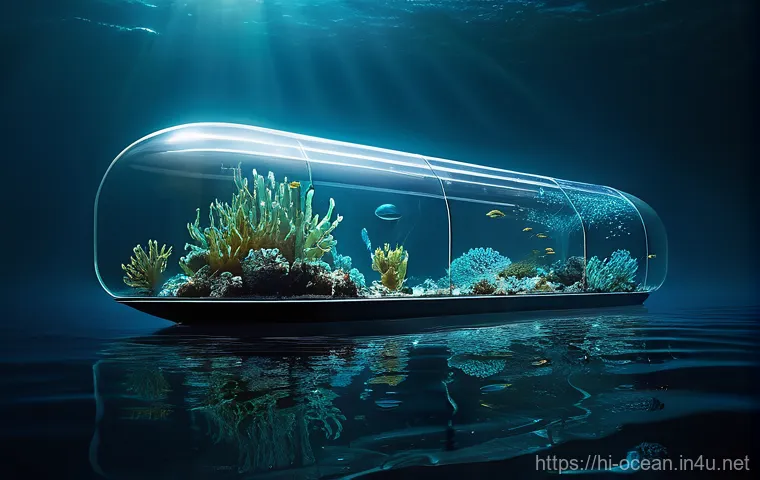 심해 광물 자원 - **"Future's Glimmering Harvest"**
    A breathtaking, wide-angle shot of a futuristic deep-sea explo...
